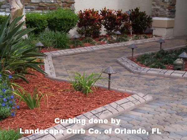 Curbing done by Landscape Curb Co. of Orlando, FL