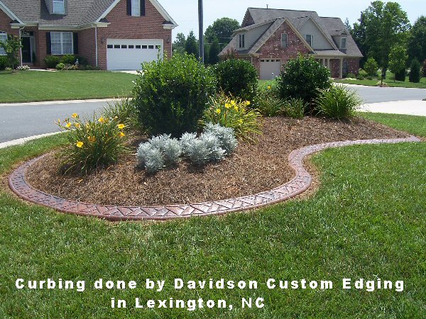 Curbing done by Davidson Custom Edging in Lexington, NC