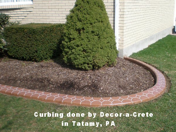 Curbing done by Decor-a-Crete in Tatamy, PA 