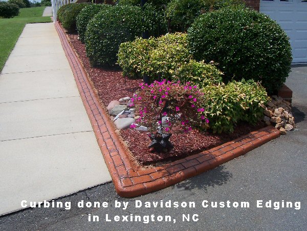 Curbing done by Davidson Custom Edging in Lexington, NC 