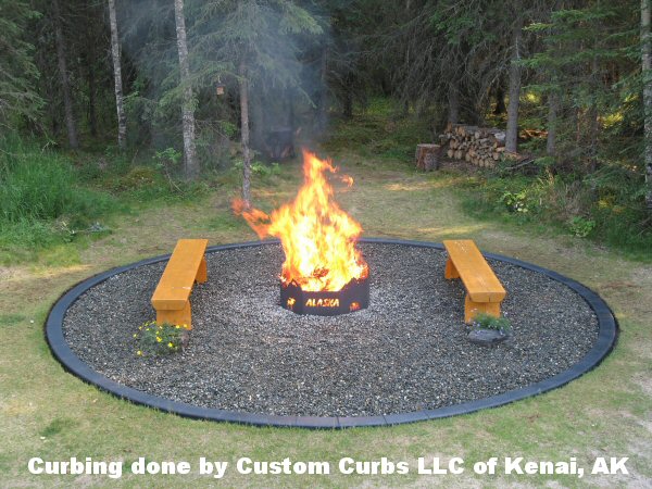 Curbing done by Custom Curbs LLC of Kenai, AK