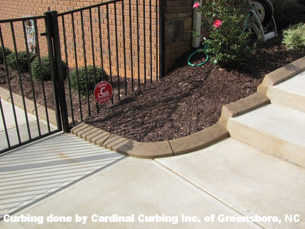 Curbing done by Cardinal Curbing Inc. of Greensboro,NC